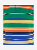 Polo Ralph Lauren Cotton Polo Shirt With Striped Pattern And Logo