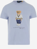 Polo Ralph Lauren Baumwoll -T -Shirt mit Polo Bär