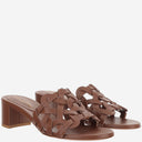 Gianvito Rossi Woven Leather Mules