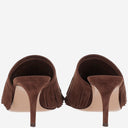 Gianvito Rossi Suede Mules With Bangs