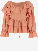 Chloè Silk Ruffle Top