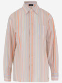 Etro Cotton Mon randig mönsterskjorta