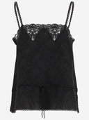 Chloè Silk Tank Top With Lace