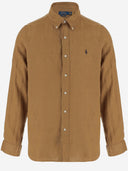 Polo Ralph Lauren Leinen -Logo -Hemd