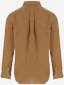 Polo Ralph Lauren Leinen -Logo -Hemd