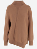 Jil Sander Asymmetrical Wool Blend Sweater