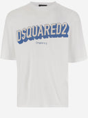 로고가있는 dsquared2 Cotton T 셔츠
