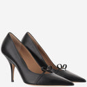 Salvatore Ferragamo Leather Pumps With Logo