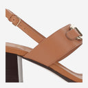 Salvatore Ferragamo Leather Sandals With Logo