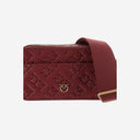 Borsa a tracolla in pelle monogramma