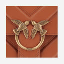 Pinko Love One Leather Shoulder Bag