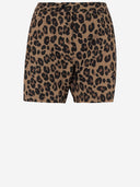 Aspesi Nylon Short Pants With Leo Pattern