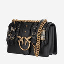 Pinko Love Leather Shoulder Bag With Straps