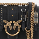 Pinko Love Leather Shoulder Bag With Straps