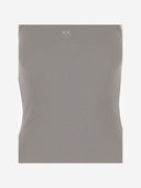 Pinko Stretch Cotton Tank Top With Logo
