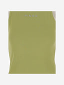 Pinko Stretch Cotton Tank Top With Logo