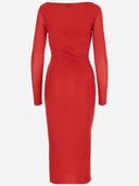Pinko Stretch Jersey Long Dress