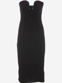 Pinko Stretch Viscose Midi Dress