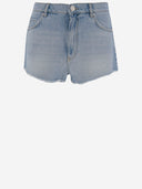 Pinko Cotton Blend Denim Shorts