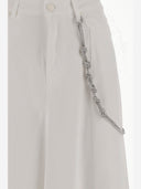 Pinko -Baumwollmischung langer Rock mit Jeweled Kette