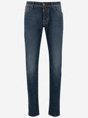Jeans di denim di cotone Jacob Cohen Stretch