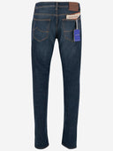 Jeans di denim di cotone Jacob Cohen Stretch
