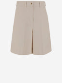 Pantalon court coton patou avec logo