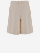 Pantalon court coton patou avec logo