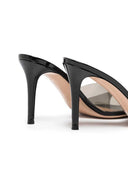 Gianvito Rossi „Elle“ 85 mm Mule mit transparentem Riemen