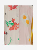 Moschino Patchwork Silk Twill Shirt