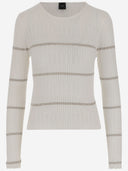 Pullover di cotone e seta di rosa e seta