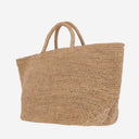 Ibeliv Vanilla Raffia Medium Tote Bag
