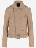 Pinko Leather Biker Jacket