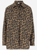 Aspesi Cotton Shirt With Leo Pattern