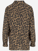 Aspesi Cotton Shirt With Leo Pattern