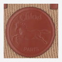 Chloè Large Horse Medal Bag z naturalnymi włókienami