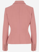 Dolce & Gabbana Single Breasted Sweet Jacket In Wool Crepe