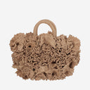 Ibeliv Straw Shoulder Bag With Ruffles