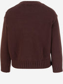 Bruno Manetti Cotton Blend Pullover With Embroidery