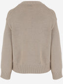 Bruno Manetti Cotton Blend Pullover With Embroidery