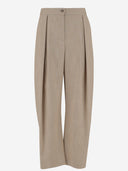 Pinko Stretch Viscose Blend Baggy Pants