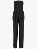 Pinko Elegant Bustier Jumpsuit With Wide Pants