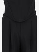 Pinko Elegant Bustier Jumpsuit With Wide Pants