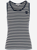 Maison Kitsune' Stretch Cotton Tank Top With Logo