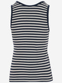Maison Kitsune' Stretch Cotton Tank Top With Logo