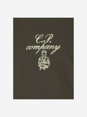 Cp Company Cotton T Shirt With Logo Embroidery