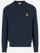 Sweat-shirt en coton de la Maison Kitsune avec logo