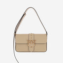 Pinko Logo Leather Shoulder Bag