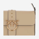 Pinko Logo Leather Shoulder Bag