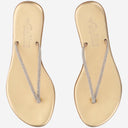 Kima Leather Sandals With Rhinestones